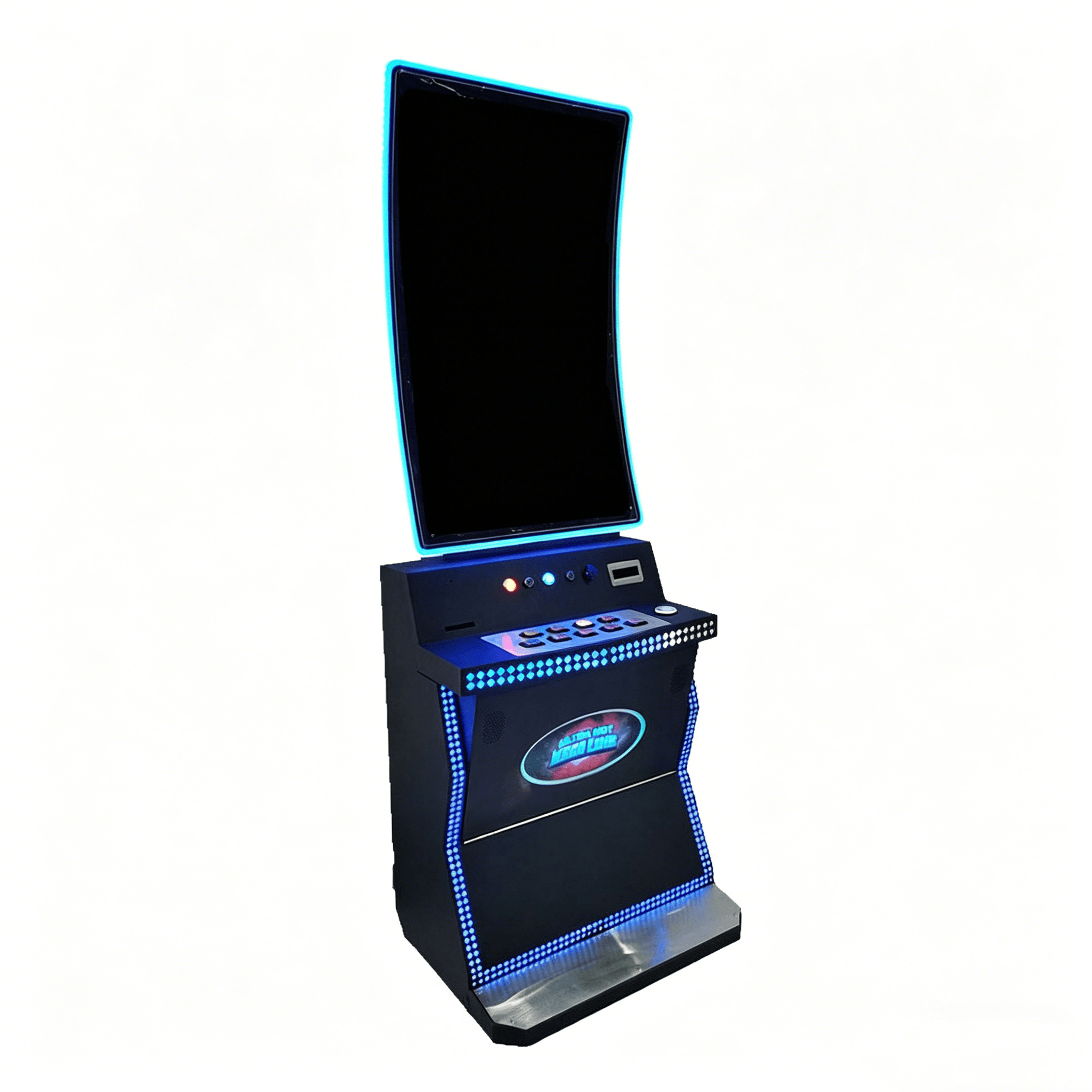 Hot Selling 43 Inch J-Curved Skill Game Machine Cabinet Arcade Life of Luxury Video Game Cabinet with Colorful LED Light