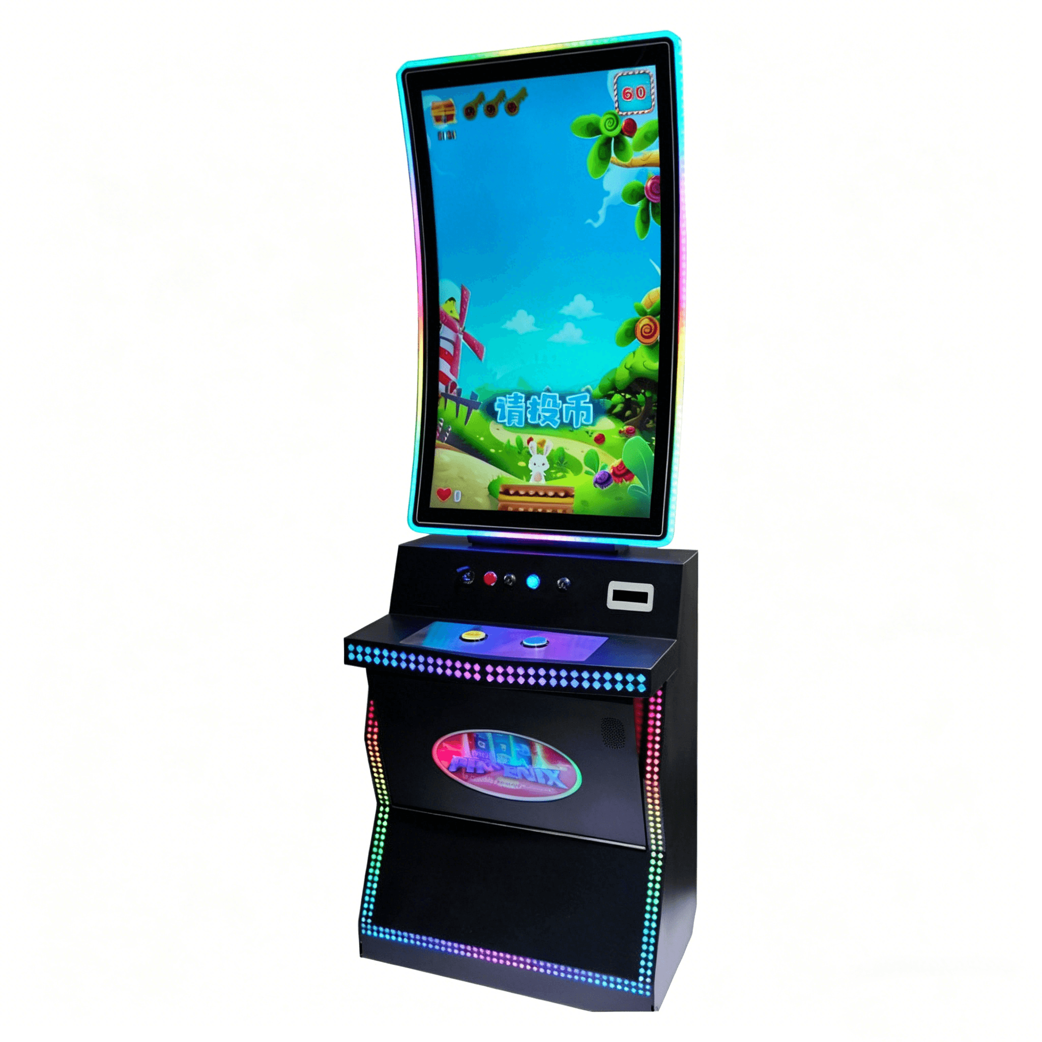 Hot Selling 43 Inch J-Curved Skill Game Machine Cabinet Arca
